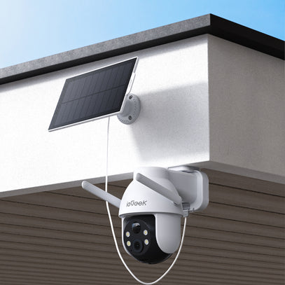 ieGeek outdoor solar security camera S5 with solar charging