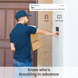 Knowing who's koncking the door with ieGeek Bell J9 Plus video doorbell camera