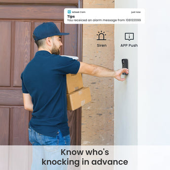 Knowing who's koncking the door with ieGeek Bell J9 Plus video doorbell camera