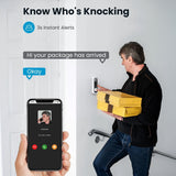 ieGeek Bell J9 identifies who's knocking with 3-second instant alerts.