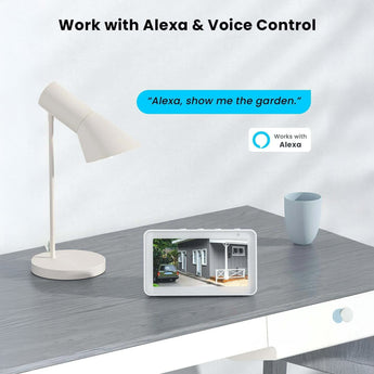 ieGeek security cameras work with Alexa for voice control for hands-free monitoring.