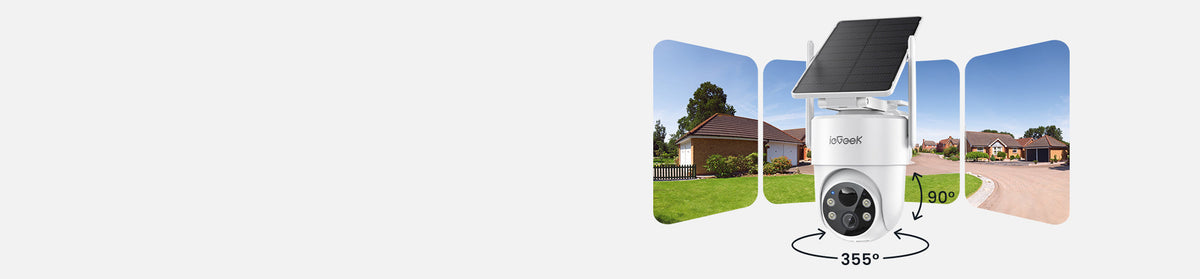 360° PTZ Wire-free Outdoor Security Cameras – ieGeek-EU