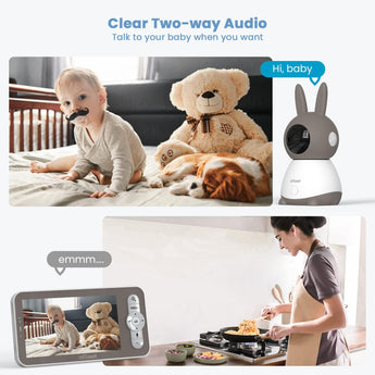 ieGeek Baby 1T 2K video baby monitor with two-way audio