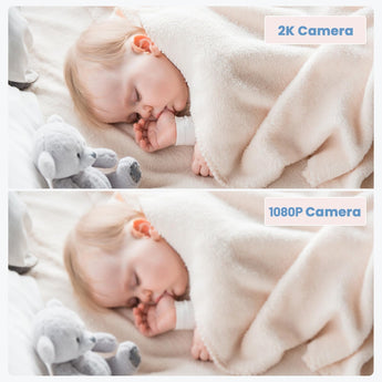 ieGeek Baby 1T video monitor with 2k resolution  is more clearer than the monitor with 1080P resolution
