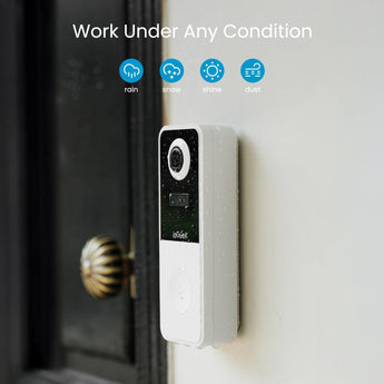 ieGeek Bell J10 doorbell with IP65 weather-resistant for rainy, snowy, shiny, and dusty