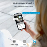 ieGeek Bell J10 video doorbell camera with two-way audio supports hidden your identity to talk to strangers with voice changer
