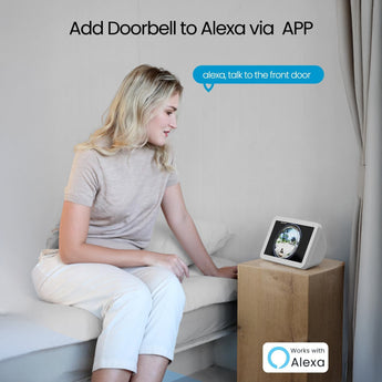 ieGeek Bell J10 video doorbell works with Alexa and you can add doorbell to Alexa via APP
