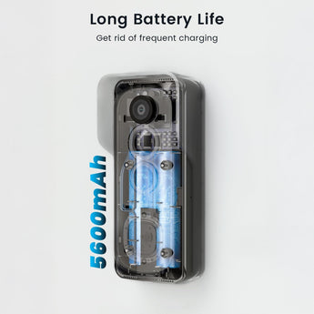 ieGeek Bell J1 doorbell camera with 5600mAh rechargeable long-lasting battery for getting rid of frequent charging