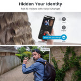 ieGeek Bell J1 video doorbell camera supports hidden your identity to talk to visitors with voice changer