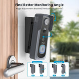 ieGeek Bell J1 video doorbell camera with adjustment bracket for vertical and horizontal angle adjustment