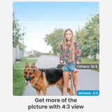 ieGeek Bell J9 Plus video doorbell with 4:3 can get more details of the picture than the doorbell with 16:9