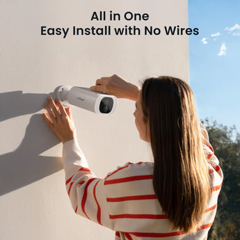 ieGeek S1 Pro solar-powered camera installs in minutes without complicated wiring.