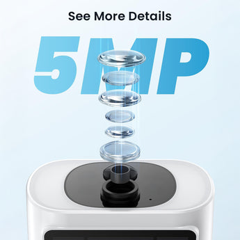 Capture crisp details with ieGeek S1 Pro's 5MP high-resolution outdoor security camera.