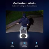 ieGeek S1 Pro security camera provides instant alerts with 200lm light and features two-way audio for interactive defense.