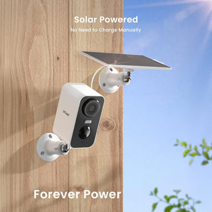 ieGeek S2 battery-powerd security camera with solar panel compatible offers endless power