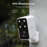 ieGeek S3 battery powerd surveillance camera with IP65 weatherproof to withstand rainy, snowy and dusty