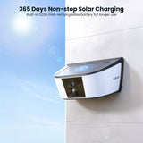 ieGeek S4 5200mAh rechargeable battery powered outdoor security camera with solar panel for endless power