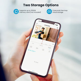 ieGeek S4 outdoor surveillance camera with free loop cloud storage and memory card (not included) two storage options