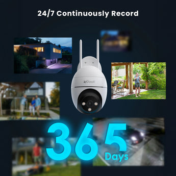 ieGeek ZS-GQ2 spotlight security camera with 24/7 continuous recording