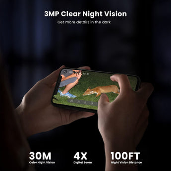 ieGeek ZS-GX1S battery camera with 3MP color night vision and 4X digital zoom