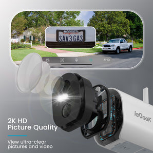 ieGeek ZS-GX2S battery-powerd security camera with 2k HD resolution