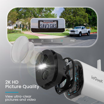 ieGeek ZS-GX2S battery-powerd security camera with 2k HD resolution