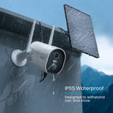 ieGeek ZS-GX2S solar-powered security camera with IP65 waterproof to withstand rain and snow