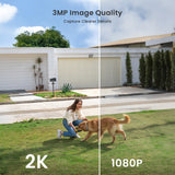 ieGeek ZS-GX3S solar camera with 3MP resolution is more clearer than cameras with 1080P resolution