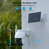 ieGeek ZY-C2 solar powerd battery security camera with IP65 waterproof & dustproof