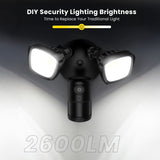 ieGeek ZY-E1 floodlight camera with 2600 lumens for diy requirements