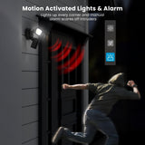 ieGeek ZY-E1 floodlight camera with motion activated lights for lighting up every corner and manual alarm scares off intruders
