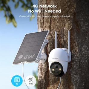 ieGeek ZY-G3 4G cellular solar powerd security camera with 4G SIM card