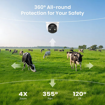 ieGeek ZY-G3 cellular surveillance camera with 350° vertical pan and 120° horical tilt for 360° all-round protection