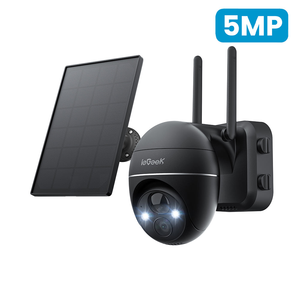 ZS-GX4S 5MP Solar Security Camera | 100% Wire-Free with