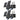Four black ieGeek solar security cameras named ZX-GX1S with four solar panels