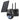 One black ieGeek solar security camera ZX-GX1S with a solar panel