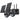 Two black ieGeek solar security cameras named ZX-GX1S with two solar panels
